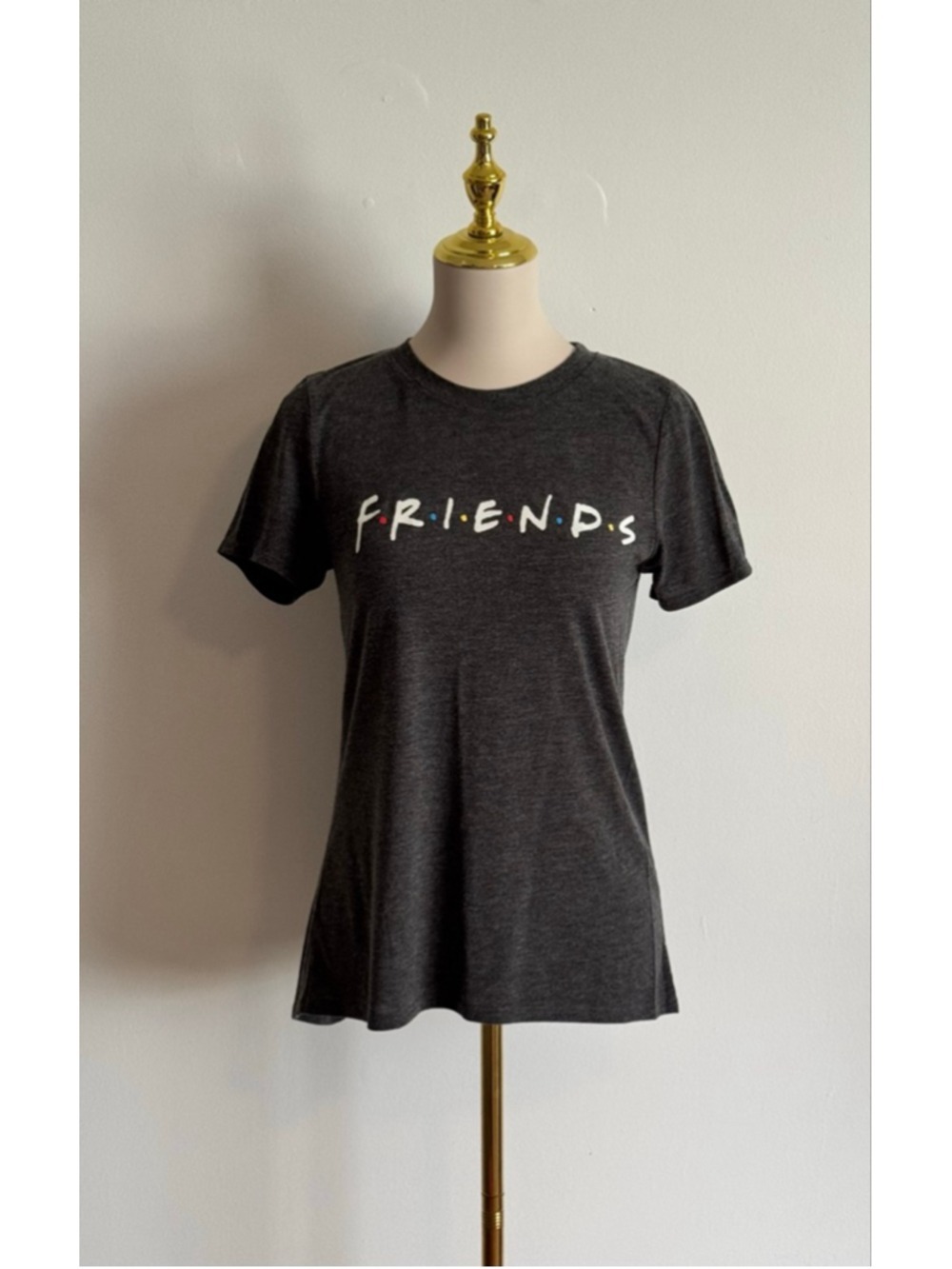 Women's Friends The Television Series Short Sleeve Tee S Charcoal Multicolor